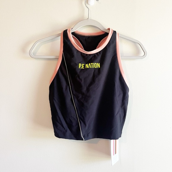 NWT PE Nation Matchplay Long Line Sports Bra in black size Small - Picture 3 of 7